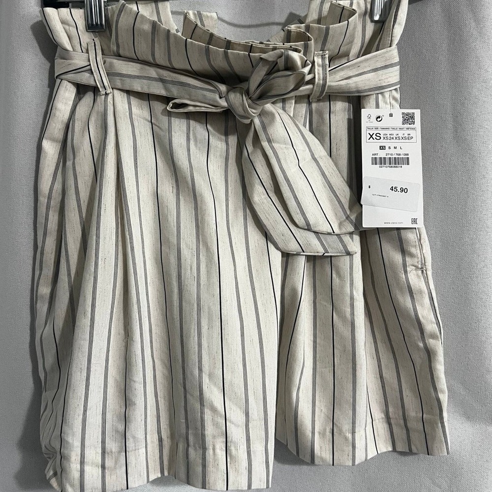 Zara basic paperbag Skorts